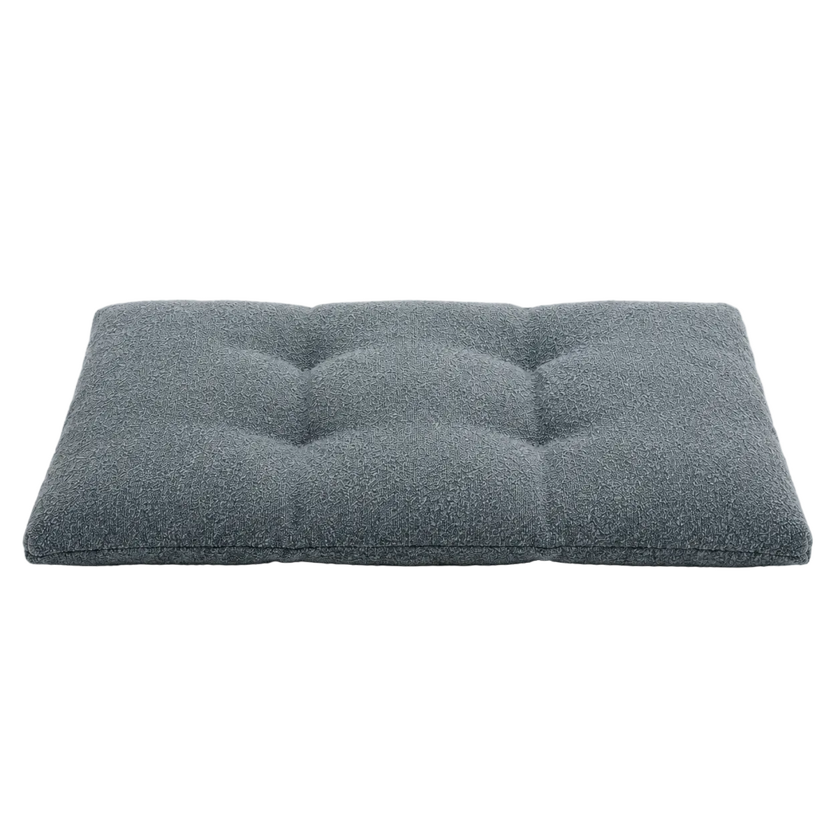 Rectangular dog floor cushion in blue-grey