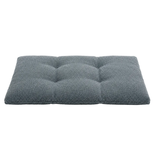 Rectangular dog floor cushion in blue-grey