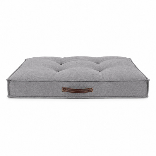 Rectangular dog cushion in grey