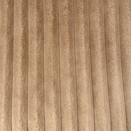 Rectangular ribbed dog mattress in beige